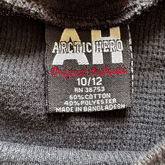 Arctic Hero Black Termal Cotton Blend Pull On Long Sleeves Winter Warm Soft Ligh - Picture 7 of 10
